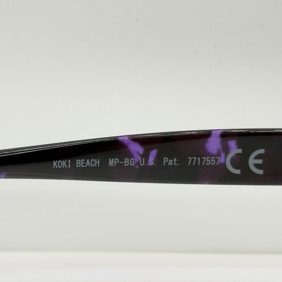 Maui Jim Koki Beach Purple Tortoise Polarized Rose Lenses Sunglasses R433-28T - Picture 7 of 9